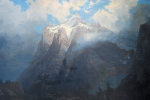 Mount Brewer from Kings River Canyon, California